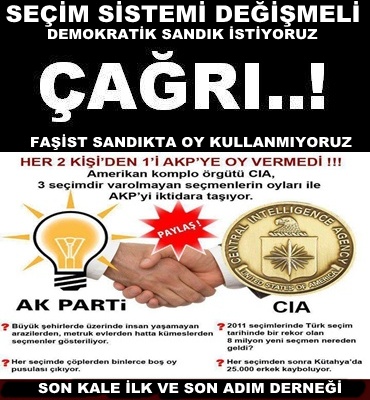 DEMOKRATİK SANDIK İSTİYORUZ, FAŞİZME HİZMET ETMEYECEĞİZ....