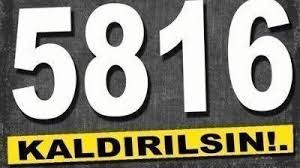 5816 nolu yasa kaldırılsın