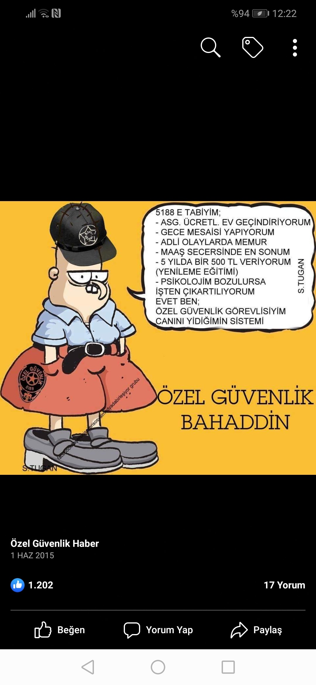 Güvenlik görevlilerinin şartları iyileştirilsin