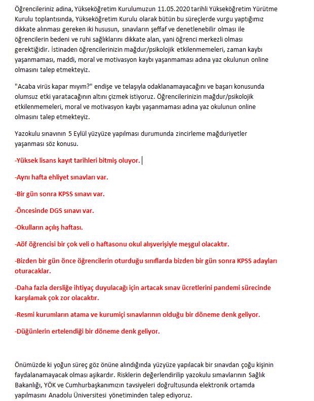 Online sınavıma dokunma AÖF !