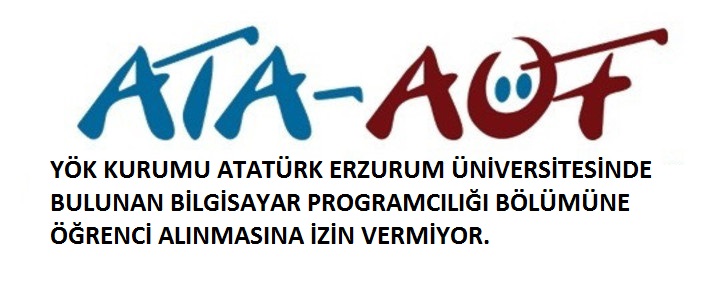 ATA AÖF BİLGİSAYAR PROGRAMCILIĞI ÖĞRENCİ ALIMI TEKRAR BAŞLASIN