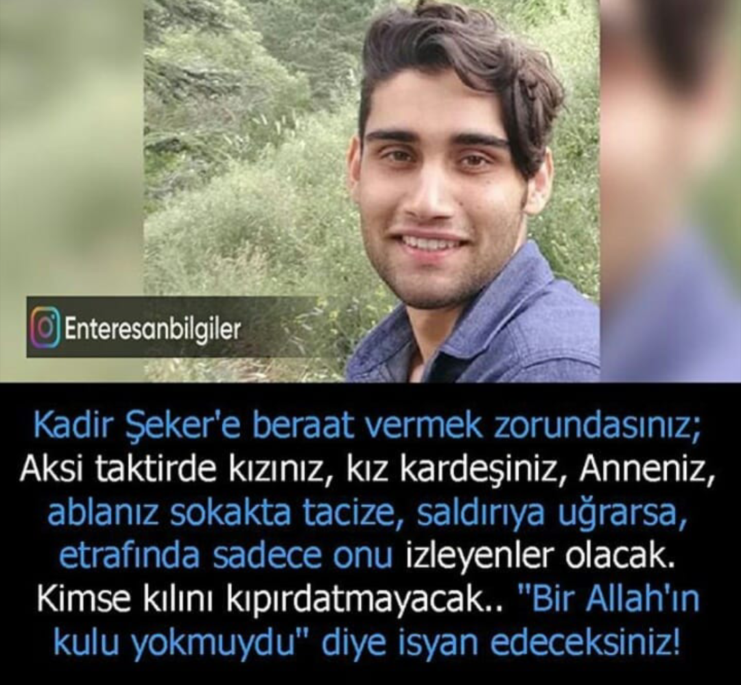 Kadir Şeker kurtulsun