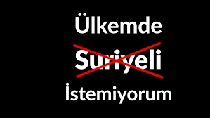ülkemde mülteci istemiyorum