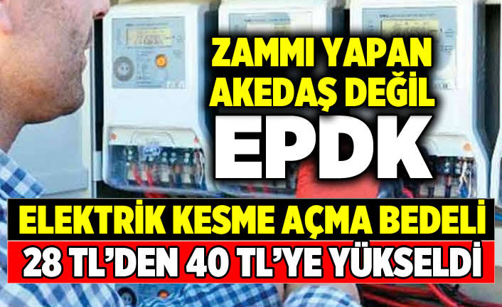 FATURALARDAKİ AÇMA KAPAMA BEDELİ