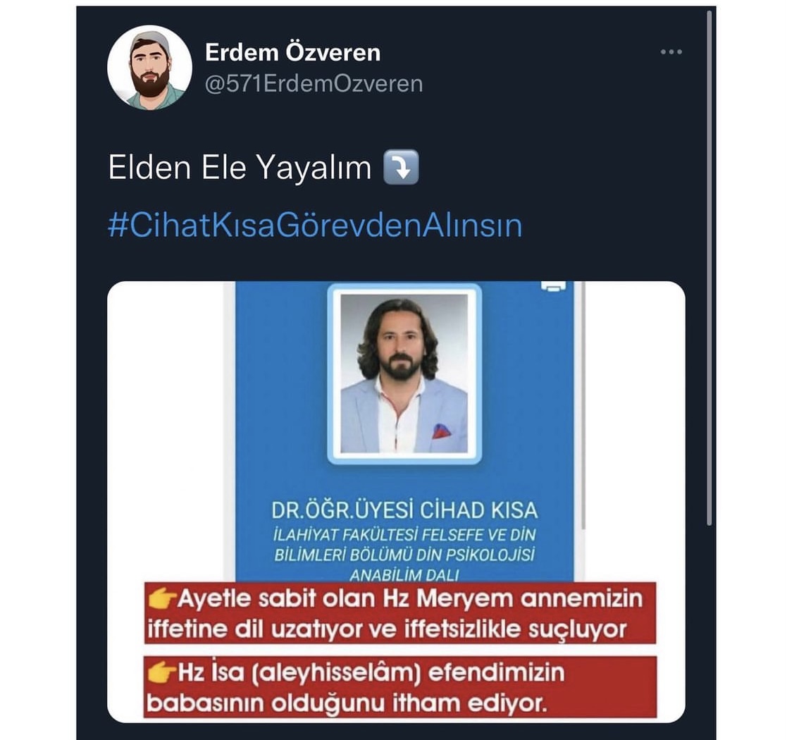 #CihatKisaGörevdenAlinsin