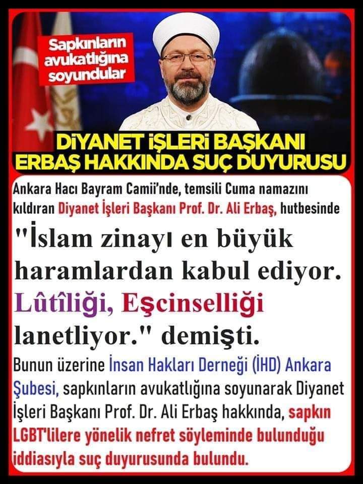 DİB Genel başkanı Ali Erbaş hocamız hakkındakı suç duyurusunu protesto ediyoruz