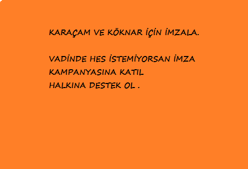 Solaklıda Hes İstemiyoruz !