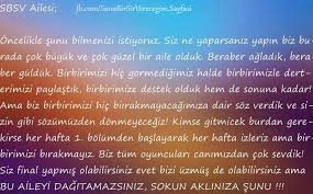 SBSV bitmemeli!!!