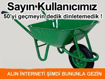 Adil kullanım kotası istemiyoruz