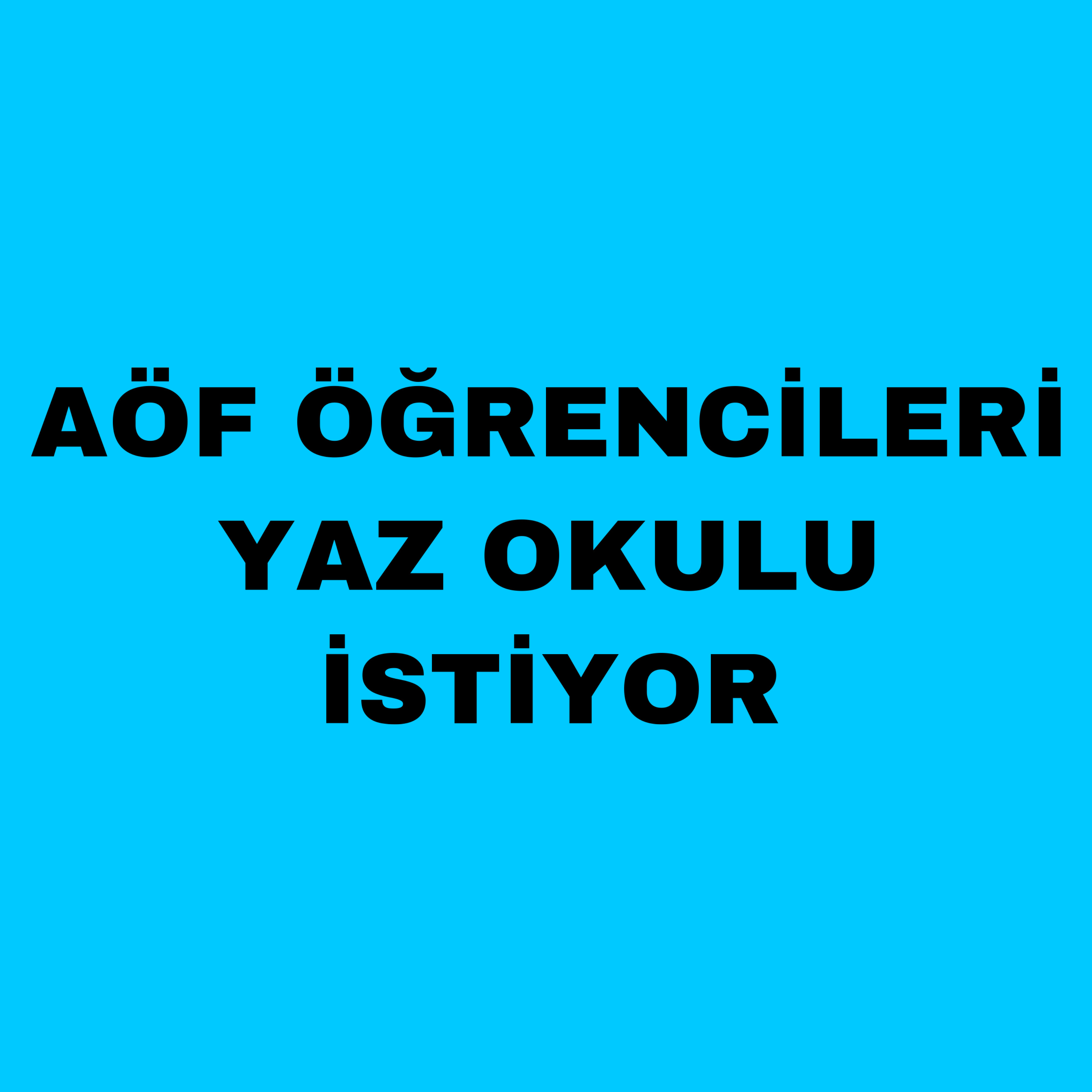 Anadolu Üniversitesi Açıköğretim Fakültesi öğrencilerine geçen sene verilmiş olan yaz okulunun bu sene de devam etmesi için