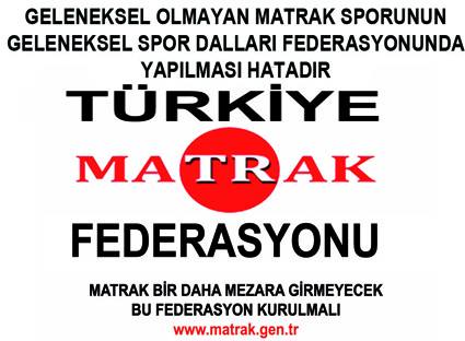 TÜRKİYE MATRAK FEDERASYONU KURULMALI