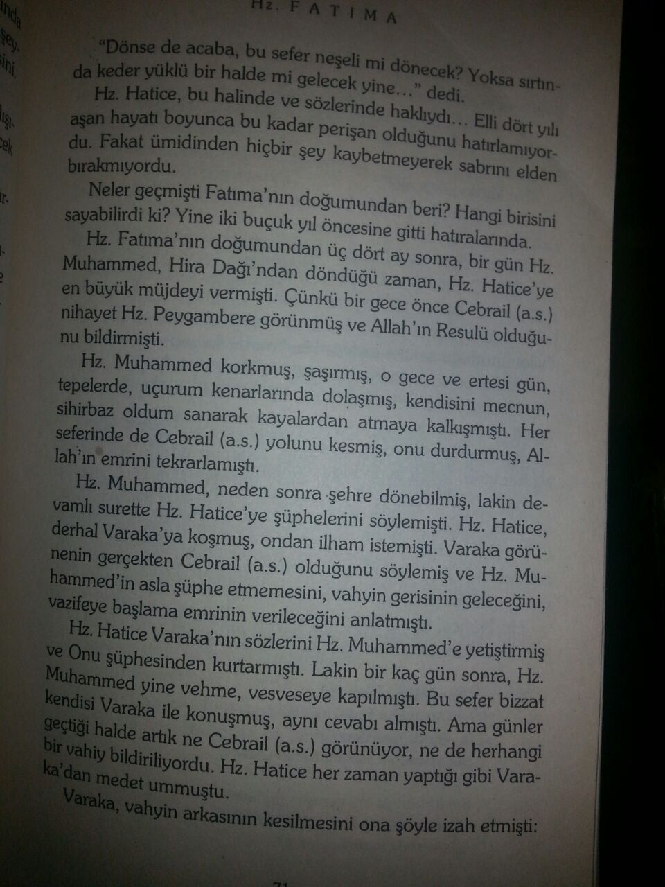 AHMET CEMİL AKINCI-HZ.FATIMA KİTABININ PİYASADAN KALDIRILMASINI İSTİYORUZ