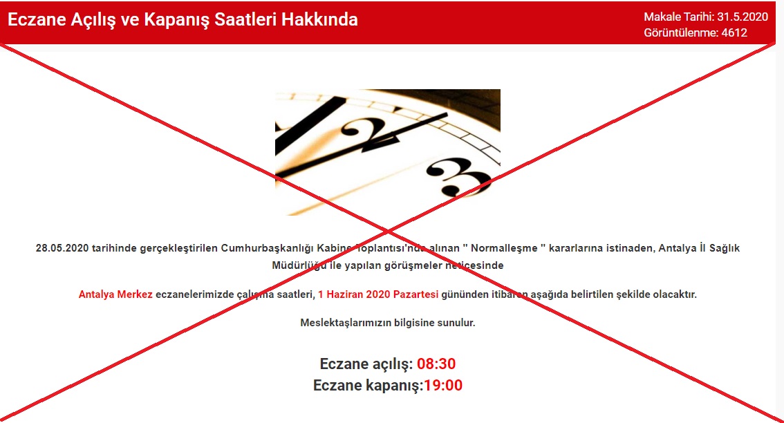 Antalya'da Eczane açılış ve kapanış saatleri yeniden düzenlensin @anteczoda
