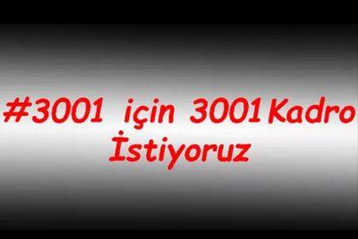 ÖNLİSANS 3001 NİTELİK KODU İÇİN 20 KADRO YETERSİZ
