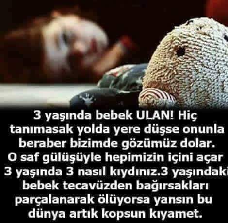 Küçücük bebeğime dokunma