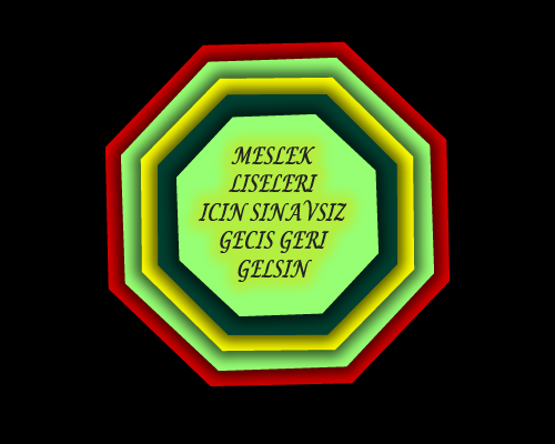 MESLEK LİSELERİ İÇİN SINAVSIZ GEÇİŞ HAKKINI GERİ İSTİYORUZ.