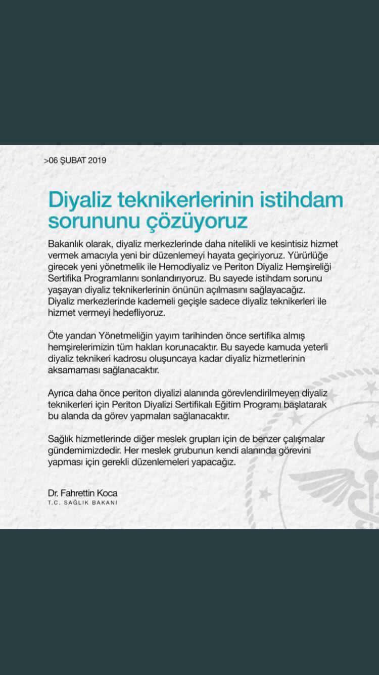 Diyaliz teknikerleri istihdam sorunu yaşıyor