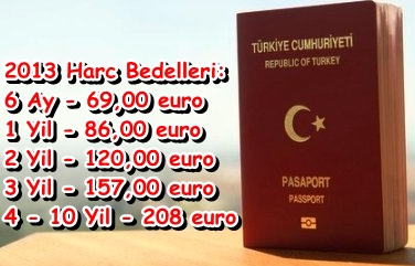 2013 Pasaport Harclari