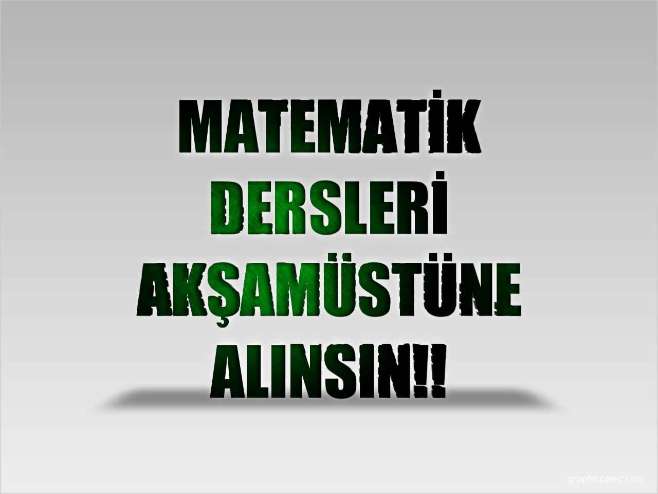 Matematik dersi akşamüstüne alınsın